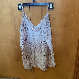 Snake skin tank top. Never worn.